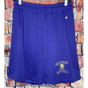 Miles College Lady Bears Softball Shorts Women’s Medium Purple Gold Stretch HBCU